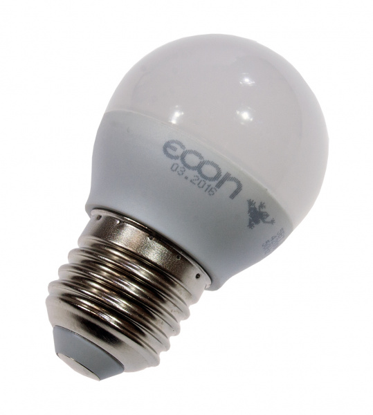 ECON  LED P, светодиодная лампа, E27 5Вт 4200К, P45 ES 75020