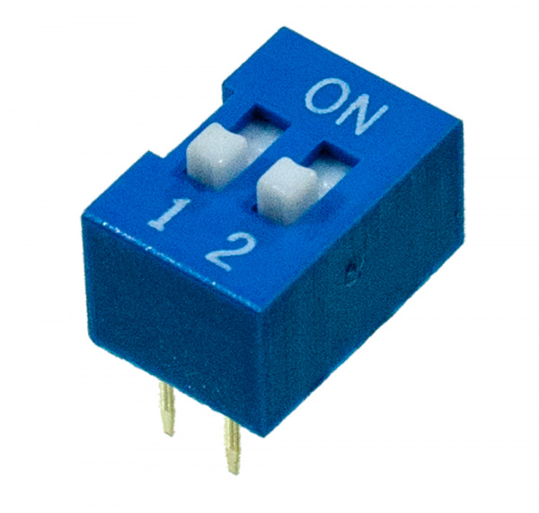 L-KLS7-DS-02-B-00, DIP переключатель 2 поз. (аналог SWD 1-2 ВДМ 1-2)