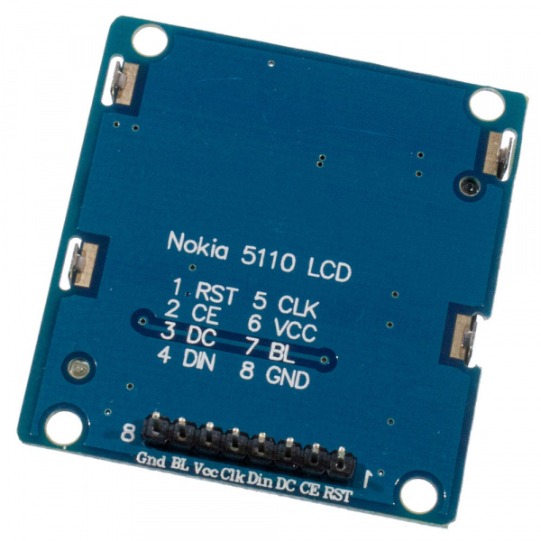 5110, ЖК 84*48 с голубой подсветкой, PCB адаптер     (УЦЕНКА)