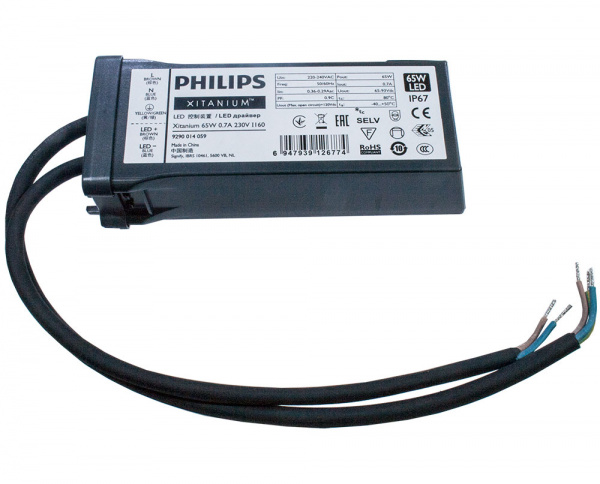 Драйвер светодиода Xitanium 65W 0.7A 230V I160, 929001405980