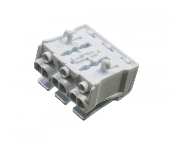 3-2834242-4, 3P SNAPS, PUSH WIRE CONNECTOR, WITH MARK