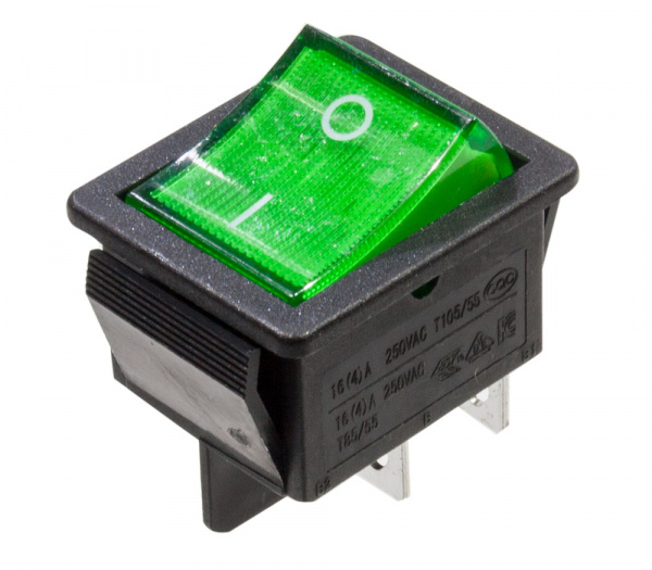 RS606-201A011CG1BLZ, GREEN ПЕРЕКЛЮЧАТЕЛЬ SWR201-1A3/G (RS606-2040011CBB) KCD4-201N-C3-G/4P