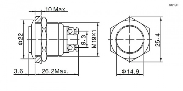 GQ19H-10/N off-(on)