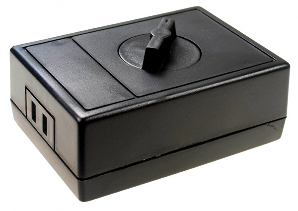 BOX-FB14, корпус пластик.с ручкой-регул.107х76,5х41,5мм