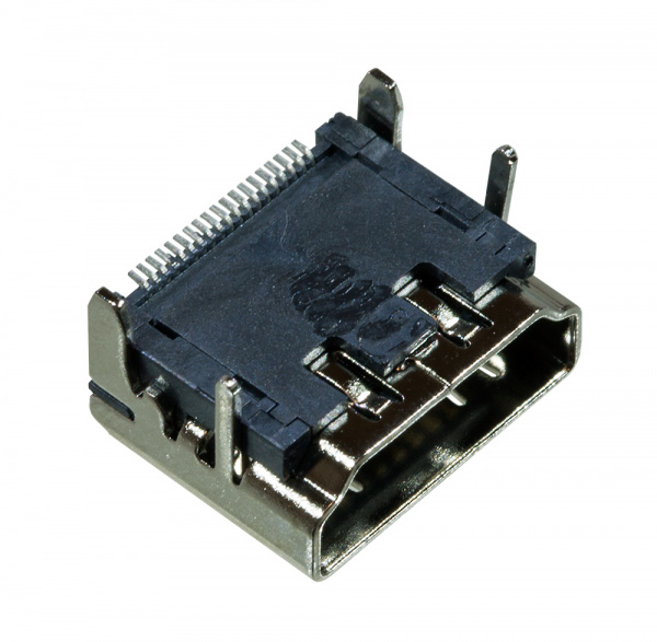 HDMI 19F, розетка на плату SMT