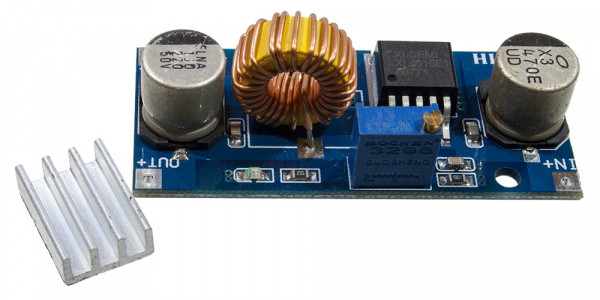 DC-DC 4-38V->24/12/9/5V 5A, DC-DC понижающий преобразователь с 4-38В на 1.25-36В