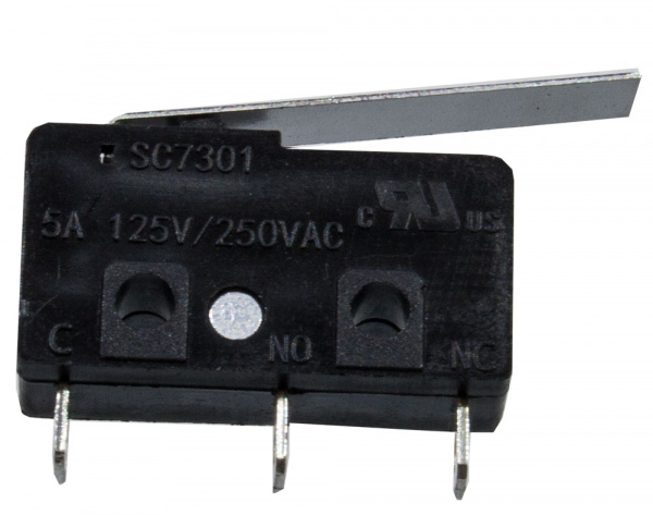 SC7301-A1, микропереключатель, 3 контакта, 250В/5А, (JQ), пластина 23 мм