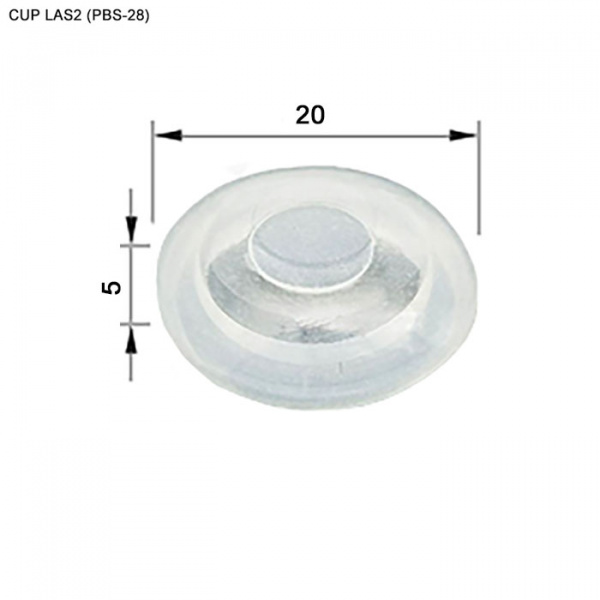 Кнопка антивандальная LAS2(PBS-28) D=16 mm cup