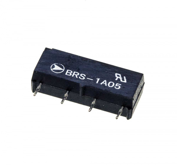 BRS-1A05, герконовое реле 1FormA 1А 5В SIP 19х5,1х7,8мм