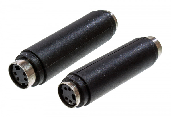 2-320, переходник MINI DIN 4 pin(S-VHS)гнездо - MINI DIN 4 pin(S-VHS)гнездо пластик