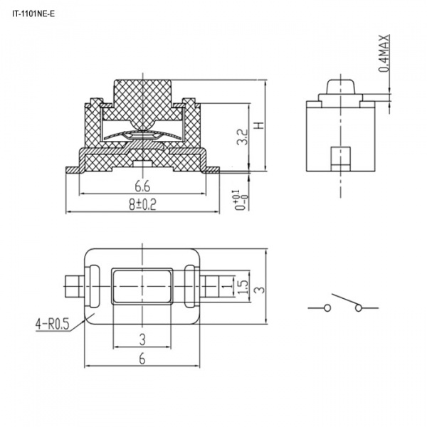 IT-1101NE-E (6x3x4.3)